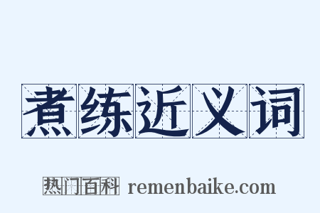 煮练近义词是什么意思的图片